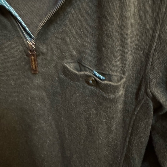 TED BAKER LONDON Valerio Wool Men’s Dark Gray Quarter Zip Jacket Coat Size SM - Picture 16 of 16